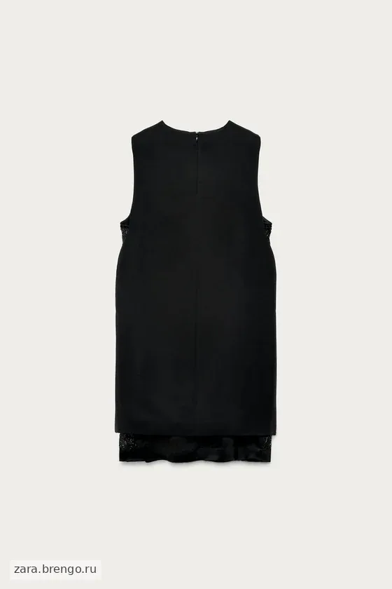 Короткое платье с бусинами marisa berenson x zara