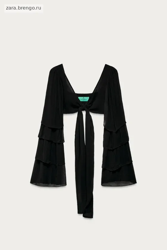 Топ marisa berenson x zara с рюшами