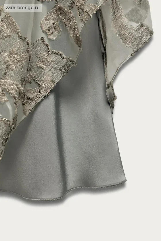Платье-туника с жаккардом и пайетками marisa berenson x zara