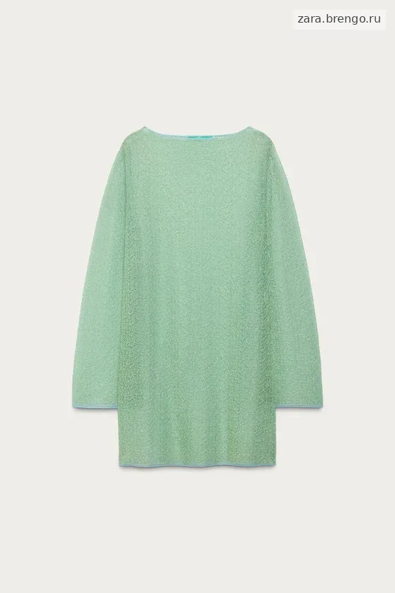 Полупрозрачное трикотажное платье marisa berenson x zara