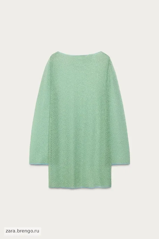 Полупрозрачное трикотажное платье marisa berenson x zara