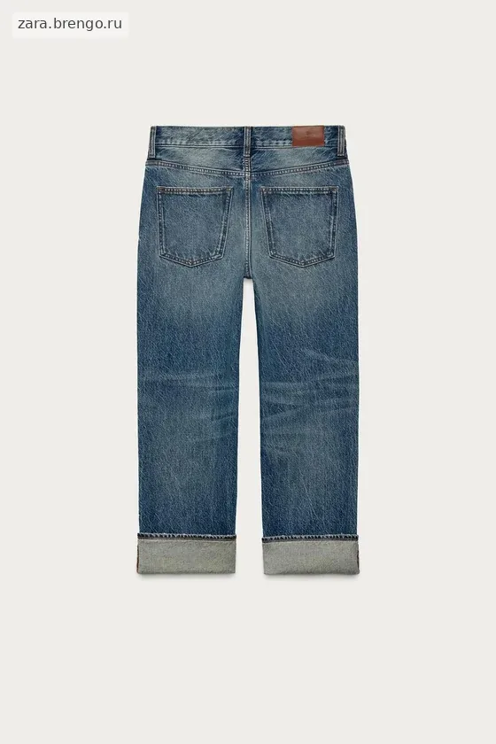 Джинсы Zara «ZW» с заниженной талией и укороченным низом