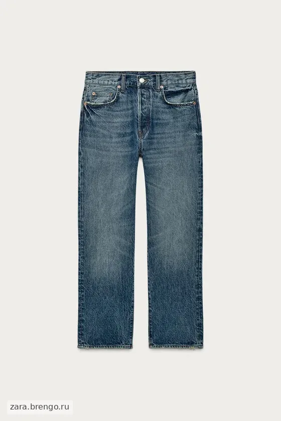 Джинсы Zara «ZW» с заниженной талией и укороченным низом