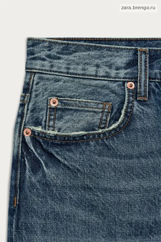 Джинсы Zara «ZW» с заниженной талией и укороченным низом