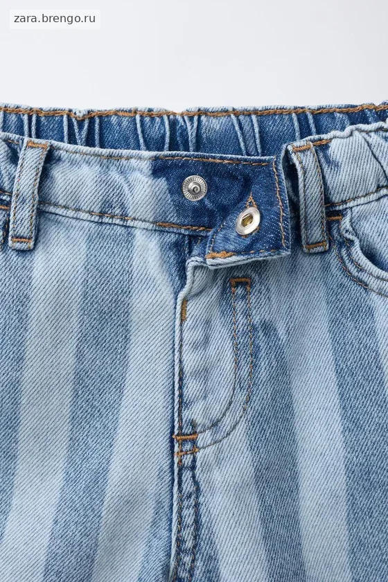 ДЖИНСОВЫЕ ШОРТЫ В ПОЛОСКУ