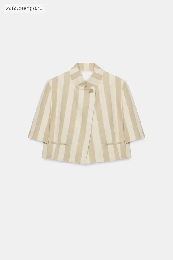 УКОРОЧЕННЫЙ БЛЕЙЗЕР С КОРОТКИМИ РУКАВАМИ — коллекция Zara «ZW»