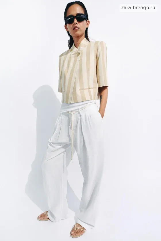 УКОРОЧЕННЫЙ БЛЕЙЗЕР С КОРОТКИМИ РУКАВАМИ — коллекция Zara «ZW»