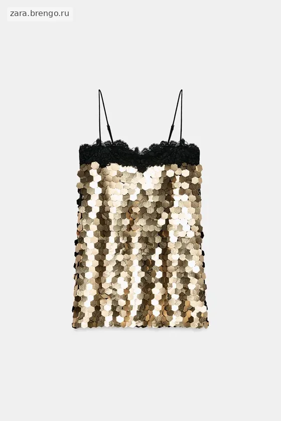 КОРОТКОЕ ПЛАТЬЕ С ПАЙЕТКАМИ — коллекция Zara «ZW»