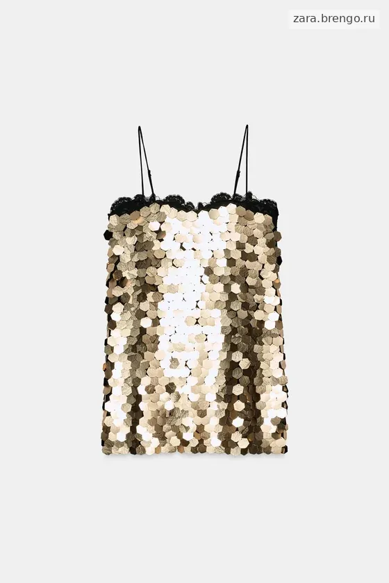 КОРОТКОЕ ПЛАТЬЕ С ПАЙЕТКАМИ — коллекция Zara «ZW»