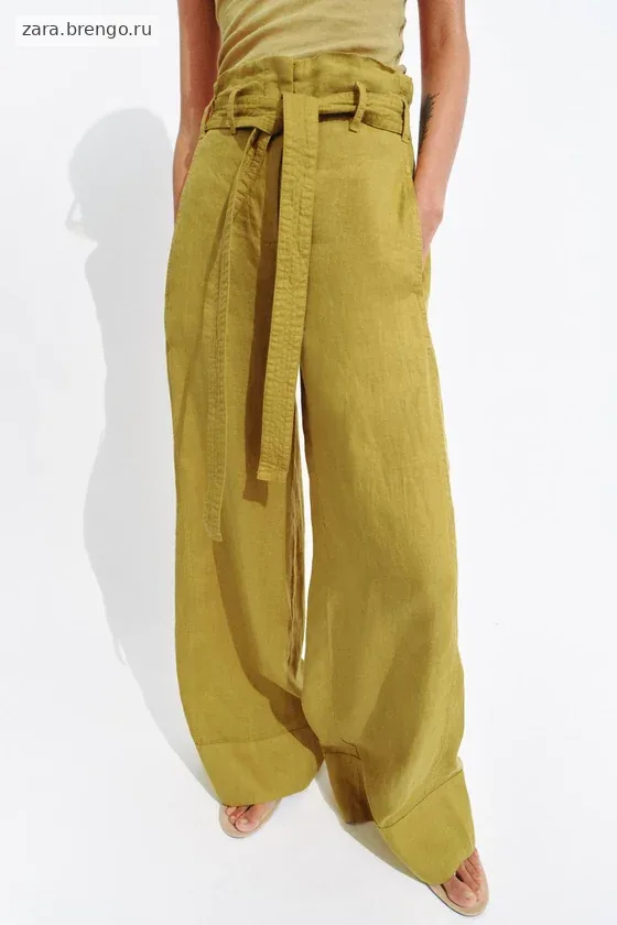 БРЮКИ ИЗ 100% ЛЬНА — коллекция Zara «ZW»