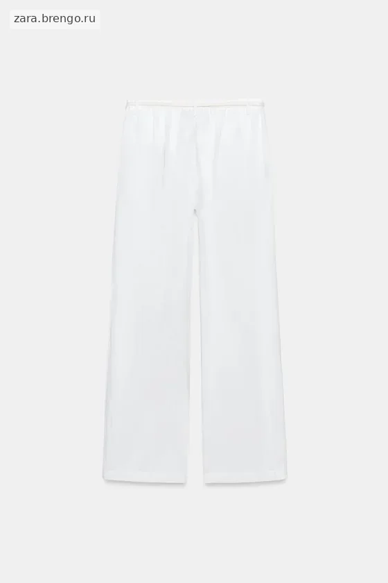 БРЮКИ ИЗ СМЕСОВОГО ЛЬНА — коллекция Zara «ZW»