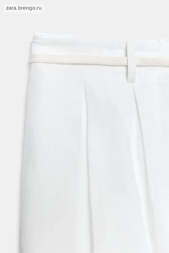 БРЮКИ ИЗ СМЕСОВОГО ЛЬНА — коллекция Zara «ZW»