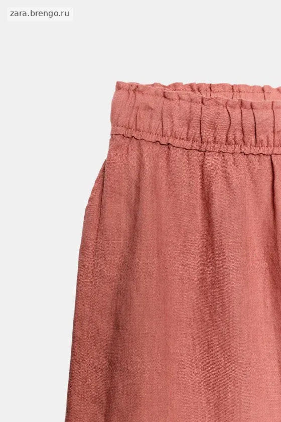 БРЮКИ ИЗ 100% ЛЬНА С РАЗРЕЗАМИ — коллекция Zara «ZW»