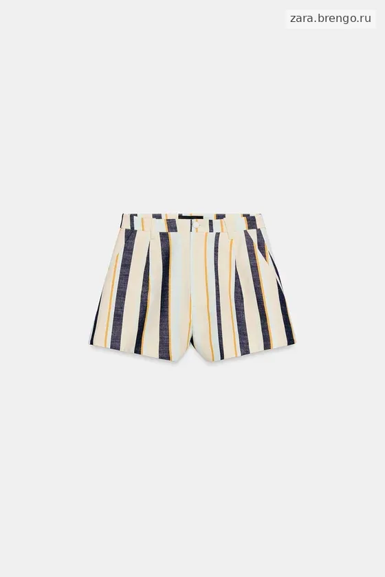 ШОРТЫ В ПОЛОСКУ СО СКЛАДКАМИ — коллекция Zara «ZW»