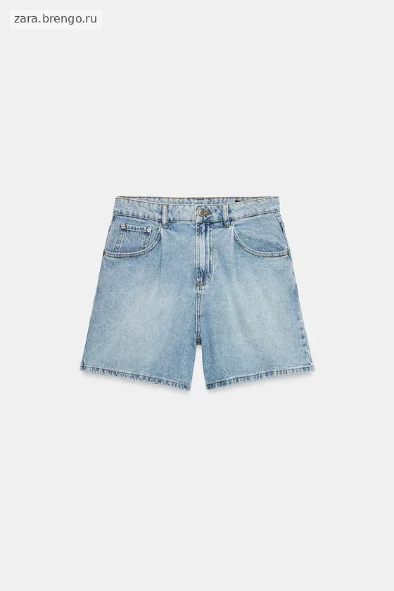ДЕНИМОВЫЕ ШОРТЫ С ВЫСОКОЙ ПОСАДКОЙ — коллекция Zara «ZW»