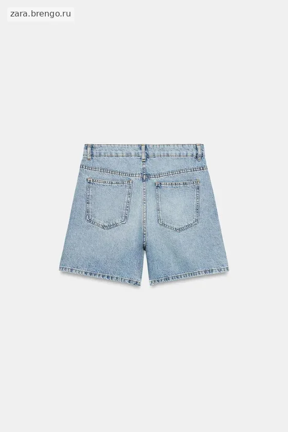 ДЕНИМОВЫЕ ШОРТЫ С ВЫСОКОЙ ПОСАДКОЙ — коллекция Zara «ZW»