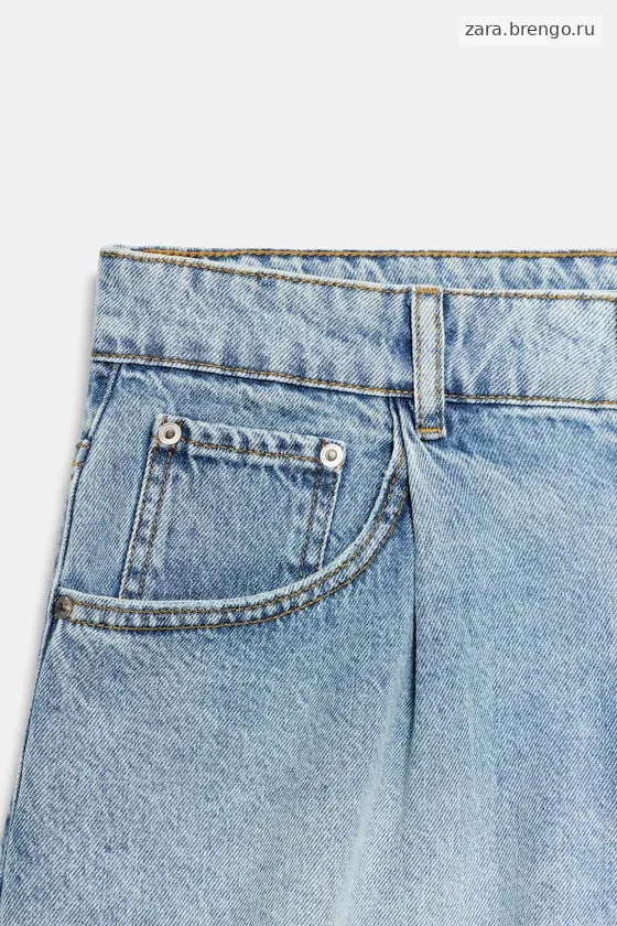 ДЕНИМОВЫЕ ШОРТЫ С ВЫСОКОЙ ПОСАДКОЙ — коллекция Zara «ZW»