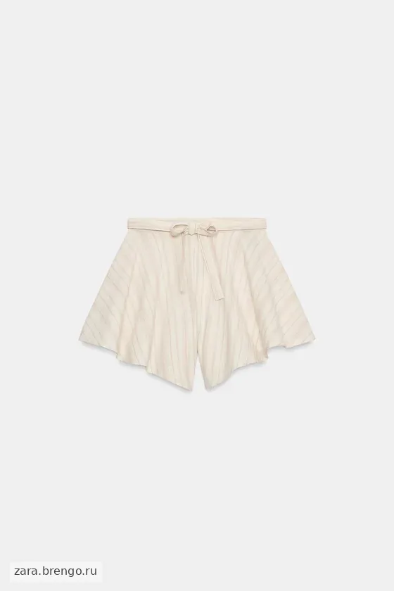 ШОРТЫ В ПОЛОСКУ СО СКЛАДКАМИ — коллекция Zara «ZW»