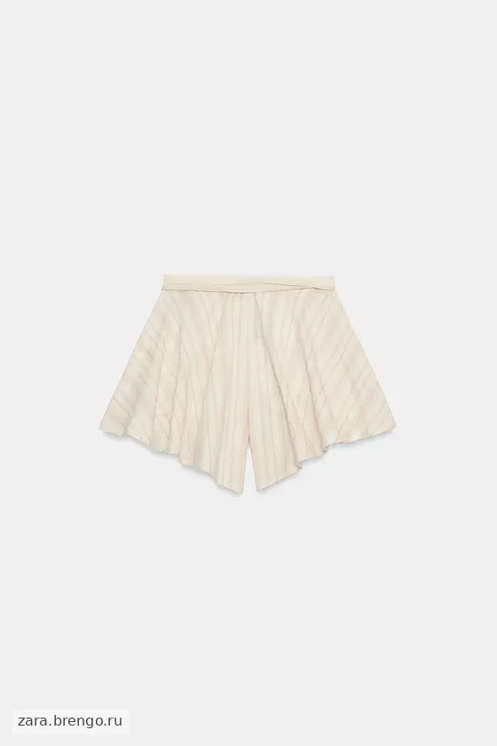 ШОРТЫ В ПОЛОСКУ СО СКЛАДКАМИ — коллекция Zara «ZW»