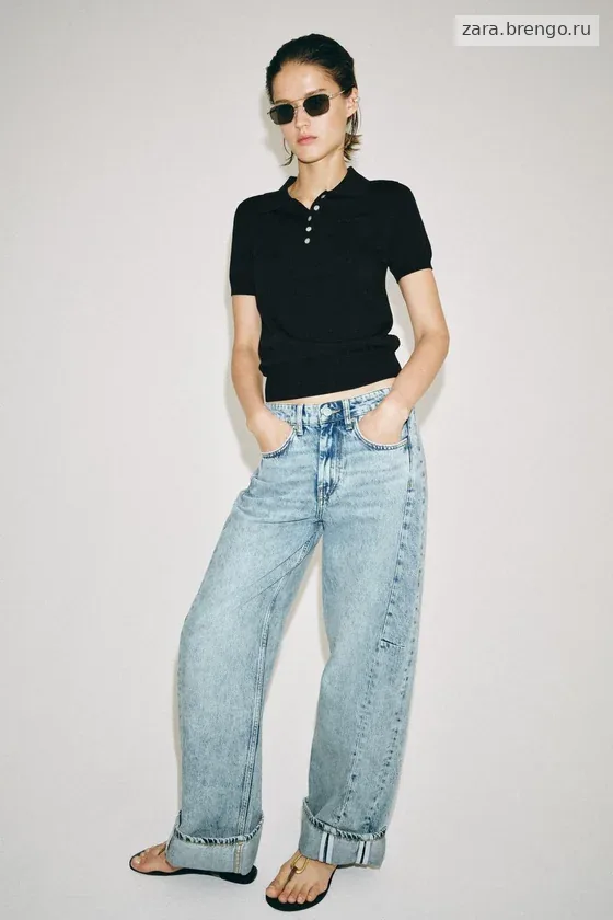 ДЖИНСЫ -FIT С НИЗКОЙ ПОСАДКОЙ — коллекция Zara «ZW»