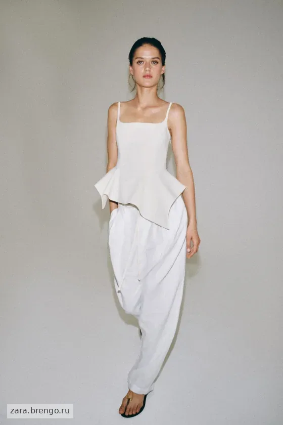 ТОП С БАСКОЙ — коллекция Zara «ZW»
