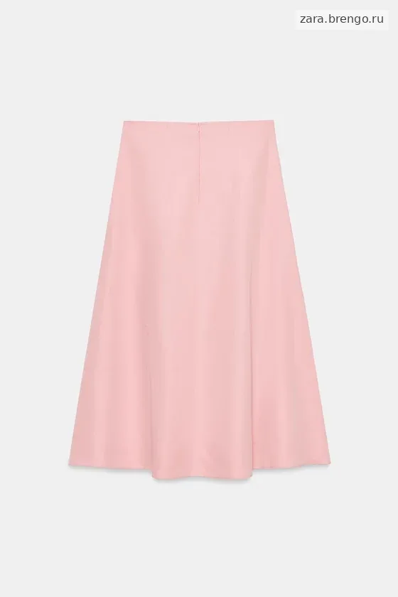 ЮБКА МИДИ ИЗ ЛЬНА — коллекция Zara «ZW»