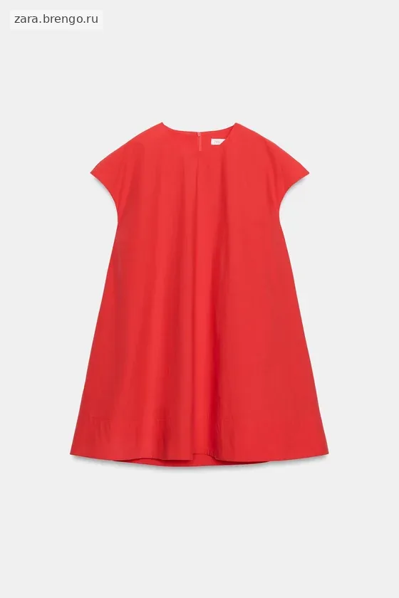 КОРОТКОЕ ПЛАТЬЕ ИЗ ПОПЛИНА — коллекция Zara «ZW»