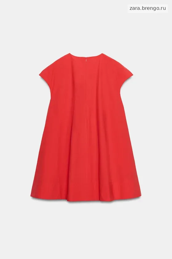 КОРОТКОЕ ПЛАТЬЕ ИЗ ПОПЛИНА — коллекция Zara «ZW»