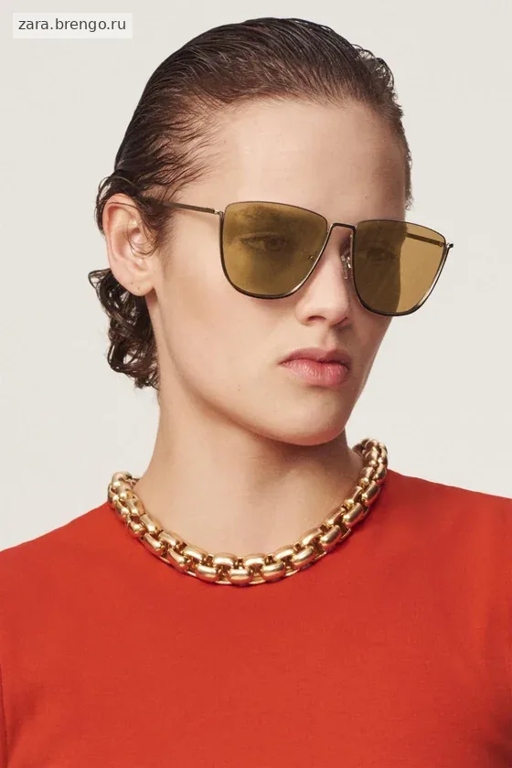 КВАДРАТНЫЕ МЕТАЛЛИЧЕСКИЕ СОЛНЦЕЗАЩИТНЫЕ ОЧКИ — THE ITEM ZARA WOMAN