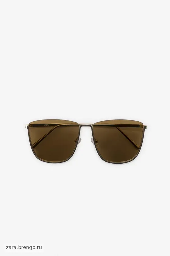КВАДРАТНЫЕ МЕТАЛЛИЧЕСКИЕ СОЛНЦЕЗАЩИТНЫЕ ОЧКИ — THE ITEM ZARA WOMAN