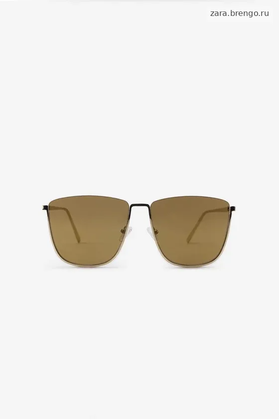 КВАДРАТНЫЕ МЕТАЛЛИЧЕСКИЕ СОЛНЦЕЗАЩИТНЫЕ ОЧКИ — THE ITEM ZARA WOMAN