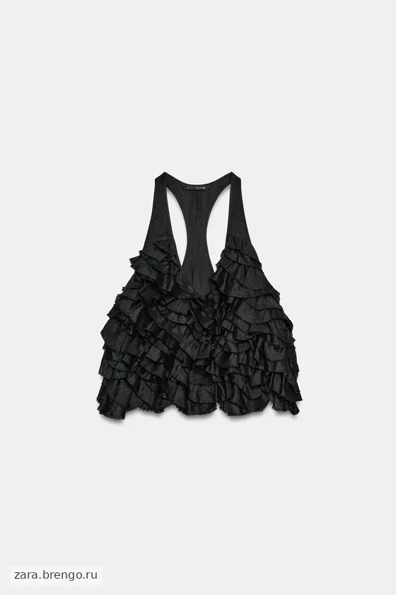 ТОП С ВОЛАНАМИ И РАМИ — коллекция Zara «ZW»