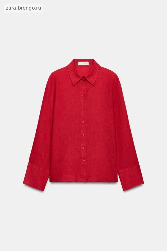 РУБАШКА ИЗ 100% ЛЬНА — коллекция Zara «ZW»
