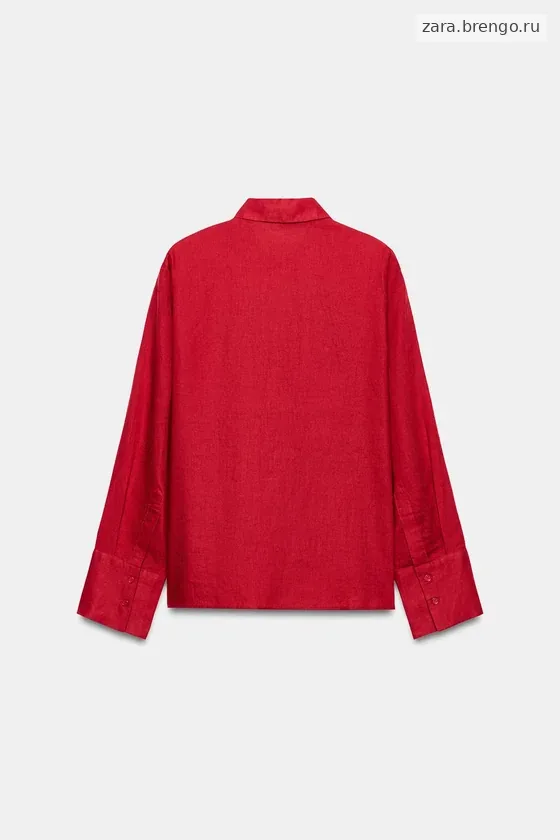 РУБАШКА ИЗ 100% ЛЬНА — коллекция Zara «ZW»