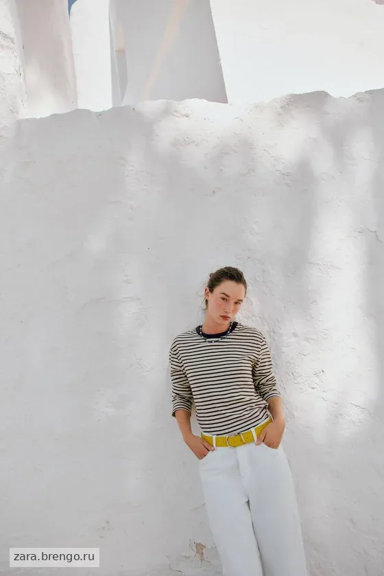 ФУТБОЛКА В ПОЛОСКУ С ДЛИННЫМИ РУКАВАМИ