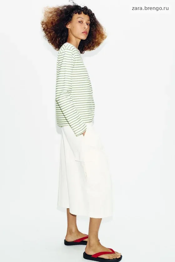 ФУТБОЛКА В ПОЛОСКУ С ДЛИННЫМИ РУКАВАМИ