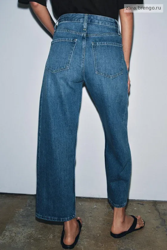 УКОРОЧЕННЫЕ ДЖИНСЫ  СО СРЕДНЕЙ ПОСАДКОЙ — коллекция Zara «ZW»