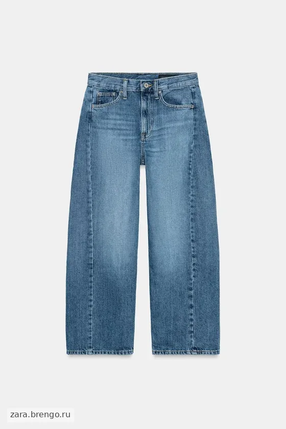 УКОРОЧЕННЫЕ ДЖИНСЫ  СО СРЕДНЕЙ ПОСАДКОЙ — коллекция Zara «ZW»