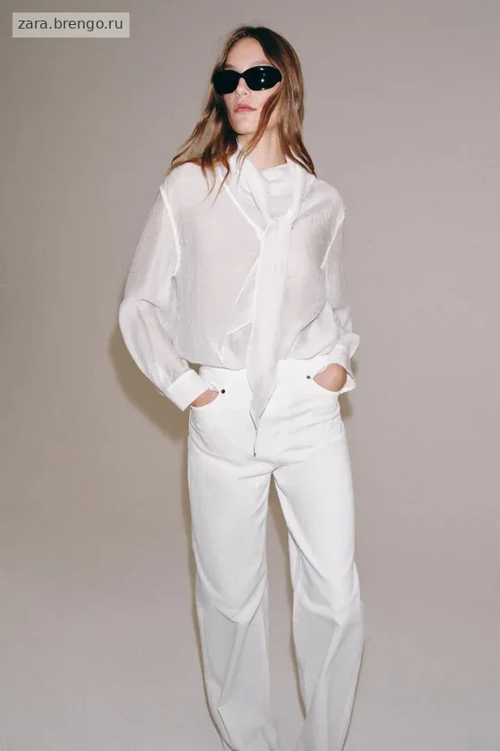 ДЖИНСЫ  С ВЫСОКОЙ ПОСАДКОЙ — коллекция Zara «ZW»