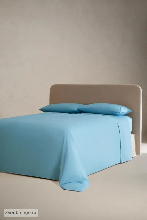 Простыня из хлопкового перкаля percale (300 нитей)