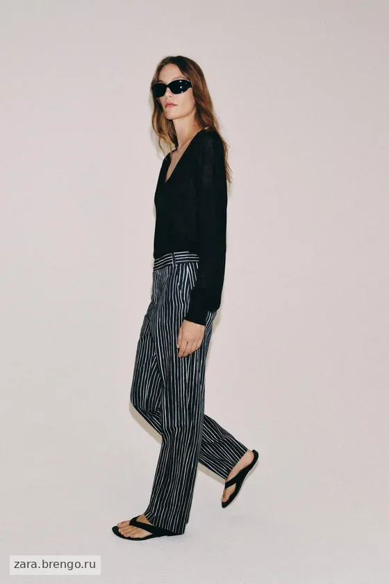 БРЮКИ В ПОЛОСКУ — коллекция Zara «ZW»