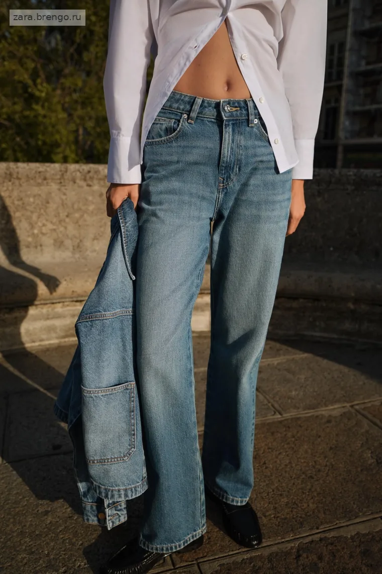 Джинсы z.03 regular fit с высокой талией макси длины
