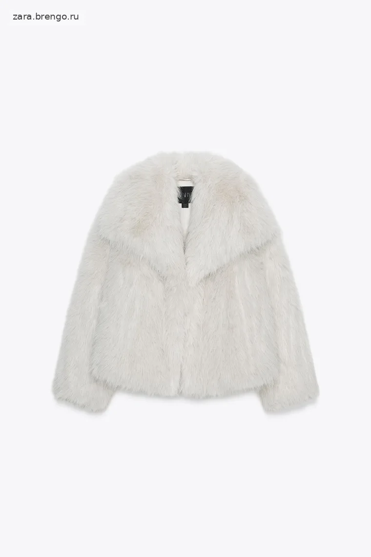 Пальто из искусственного меха коллекции zara woman