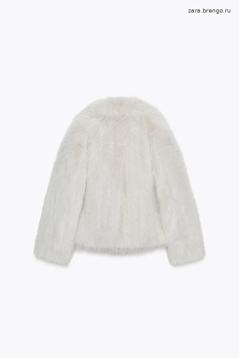 Пальто из искусственного меха коллекции zara woman