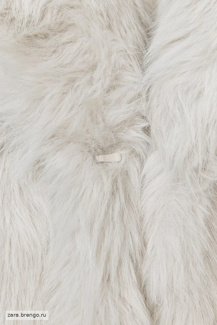 Пальто из искусственного меха коллекции zara woman