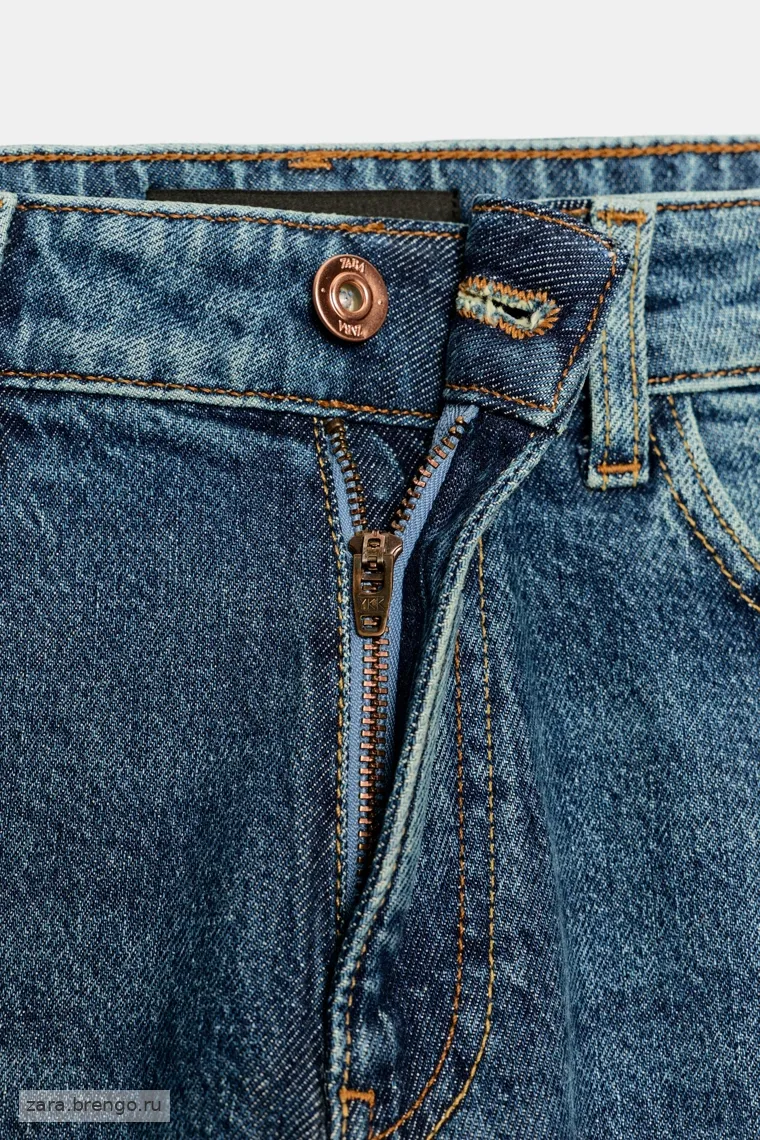 Джинсы z.01 с высокой талией и свободным кроем