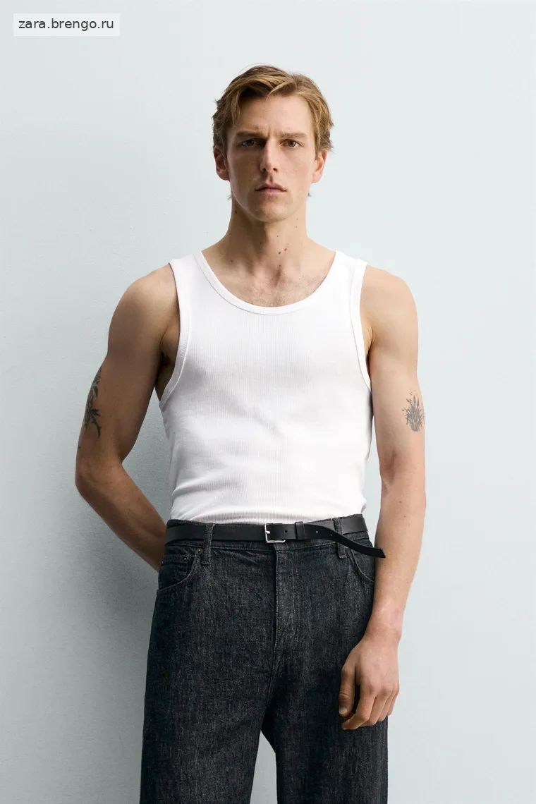 Набор из 3-х базовых футболок под пиджак, силуэт slim fit