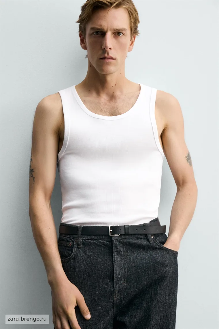 Набор из 3-х базовых футболок под пиджак, силуэт slim fit