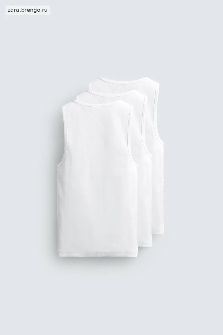 Набор из 3-х базовых футболок под пиджак, силуэт slim fit
