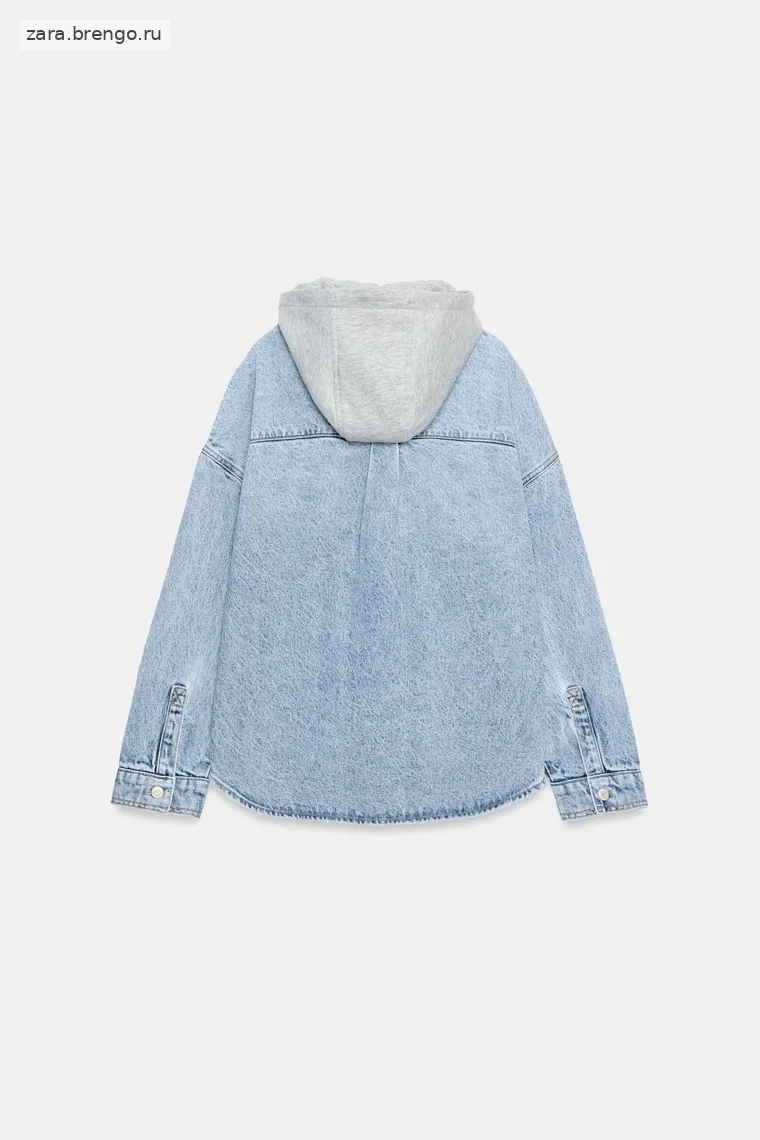 Джинсовая толстовка с капюшоном oversize z1975